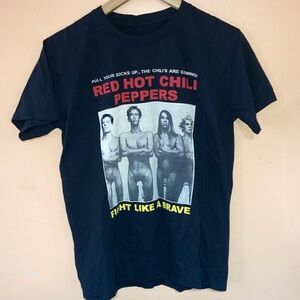 Vintage Red Hot Chili Peppers Black Graphic T-Shirt